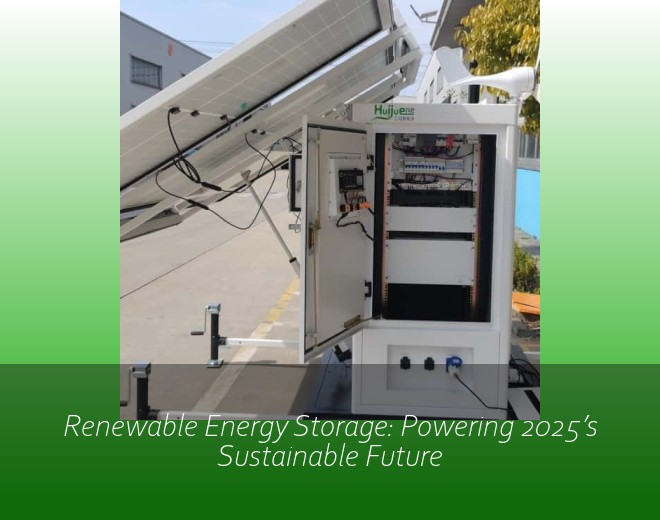 Renewable Energy Storage: Powering 2025’s Sustainable Future